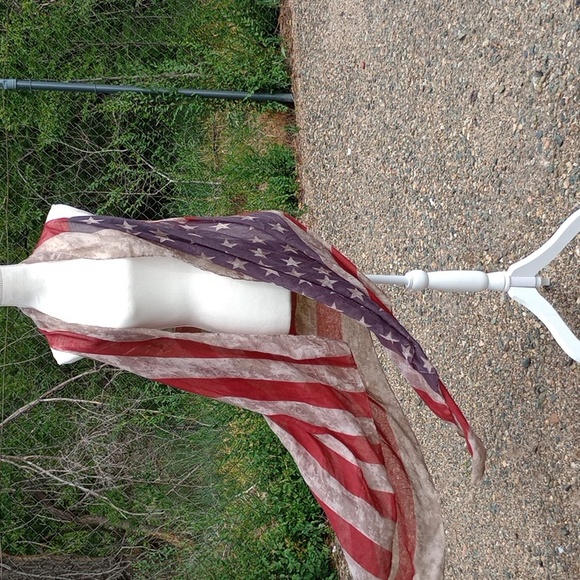 Tops - American flag cardigan cover up